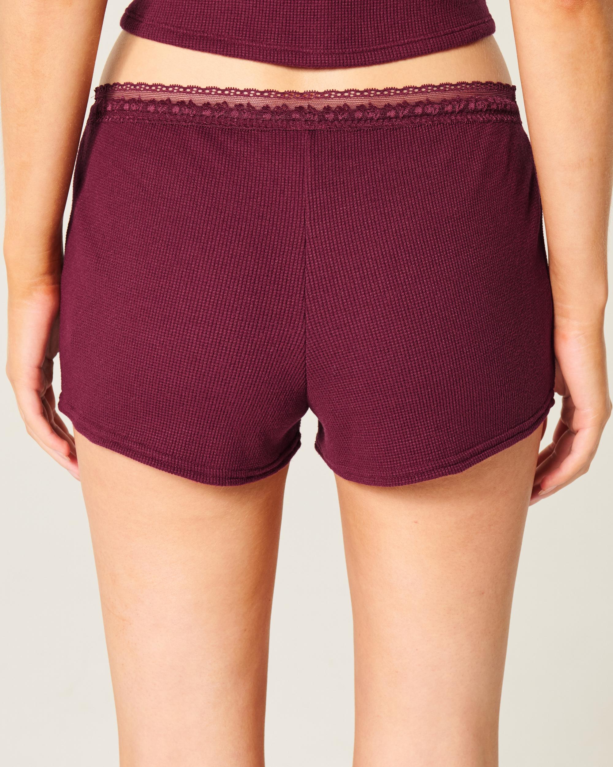 Gilly Hicks Waffle Lace Shortie Shorts Product Image