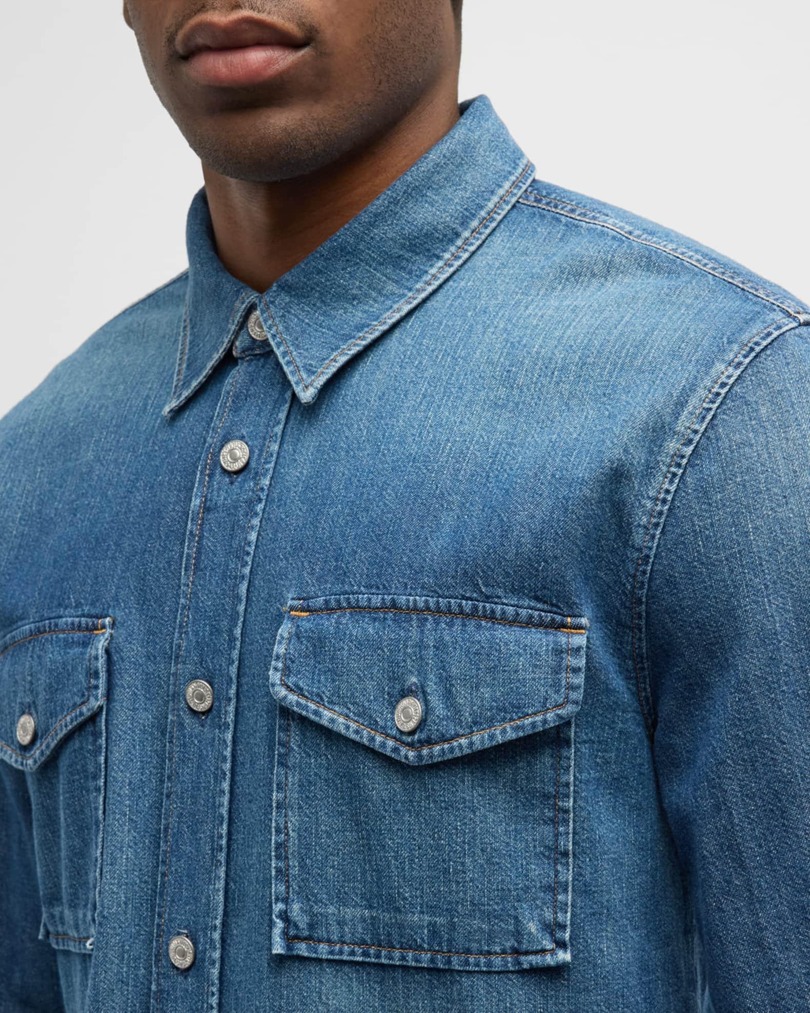 Men's Wesley Denim Button-Down Shirt Product Image