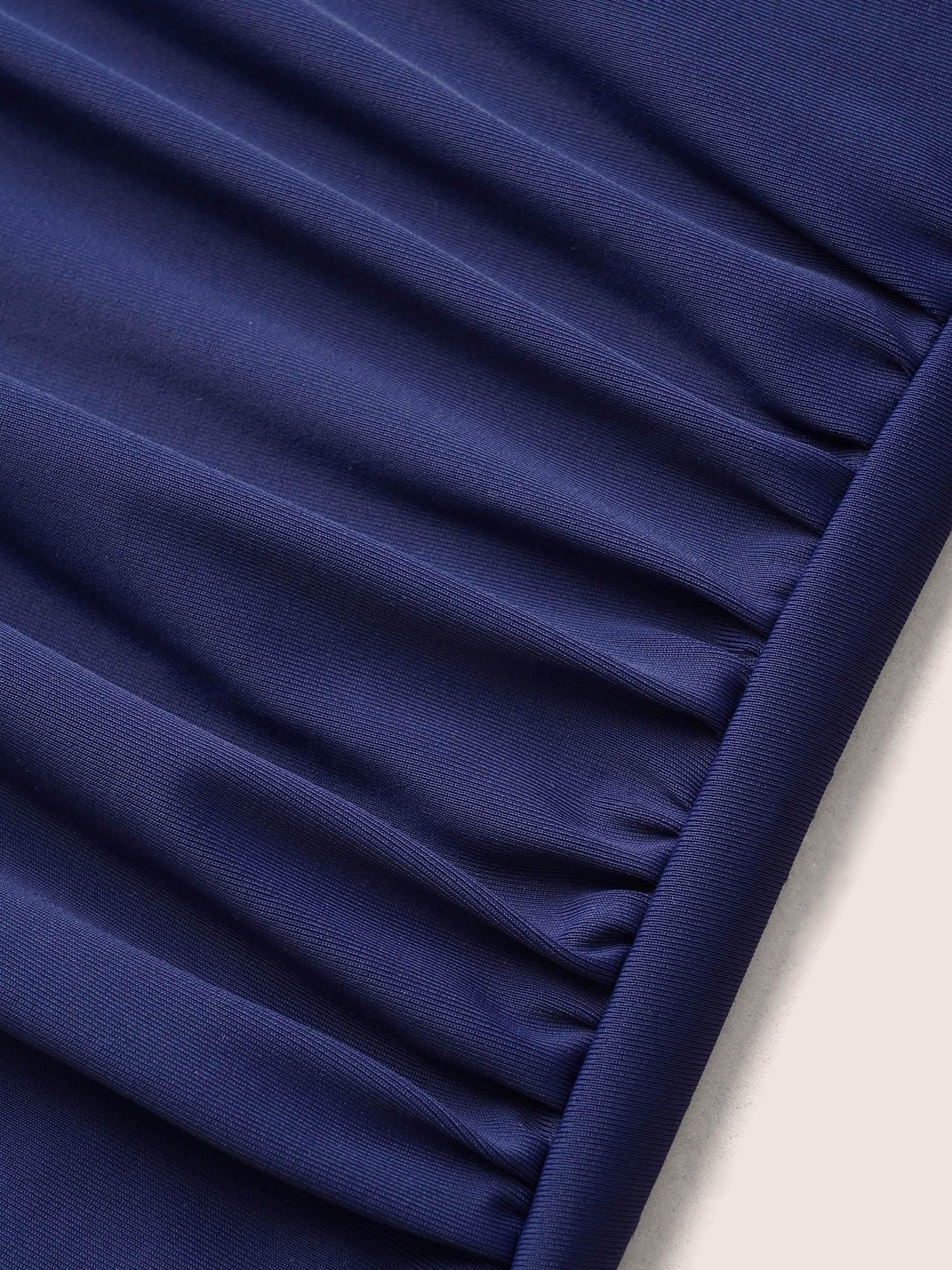 Silhouette Floral Print Patchwork Ruffles One Piece Swimsuit Female Product Image