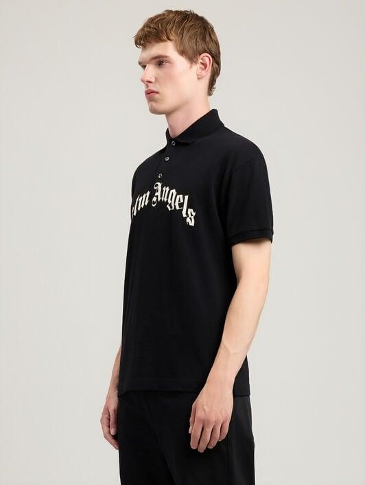 Curved Logo Polo Shirt Product Image