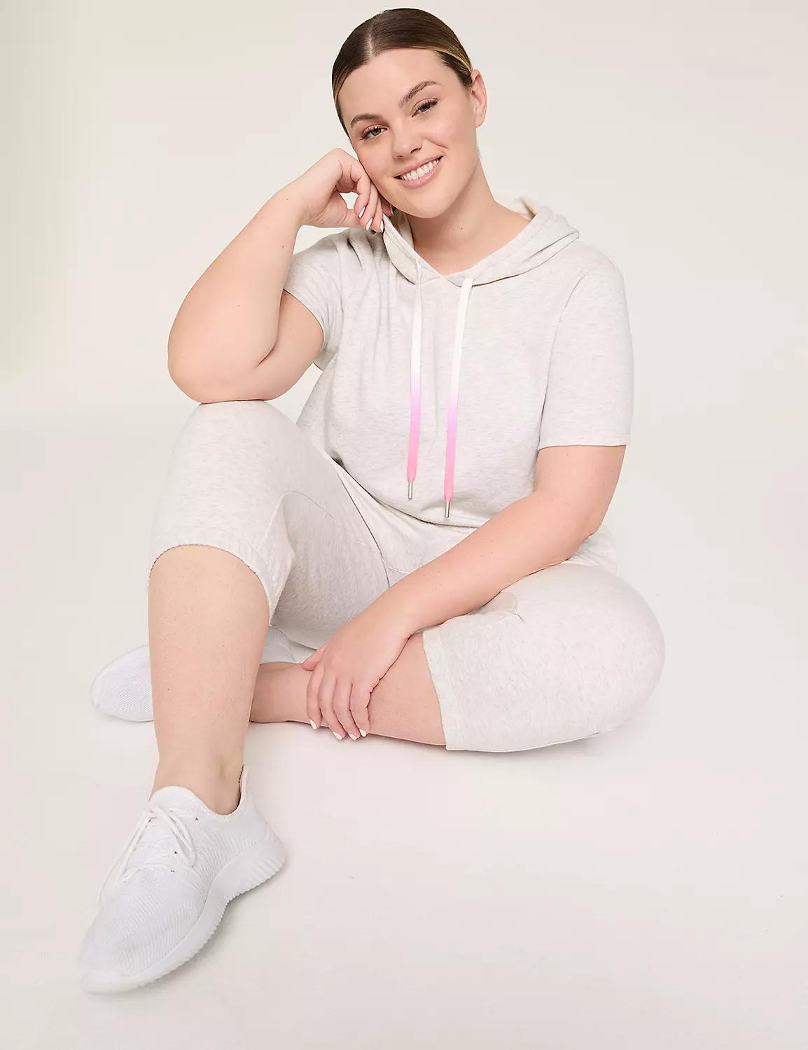 LIVI French Terry Short-Sleeve Hoodie Product Image