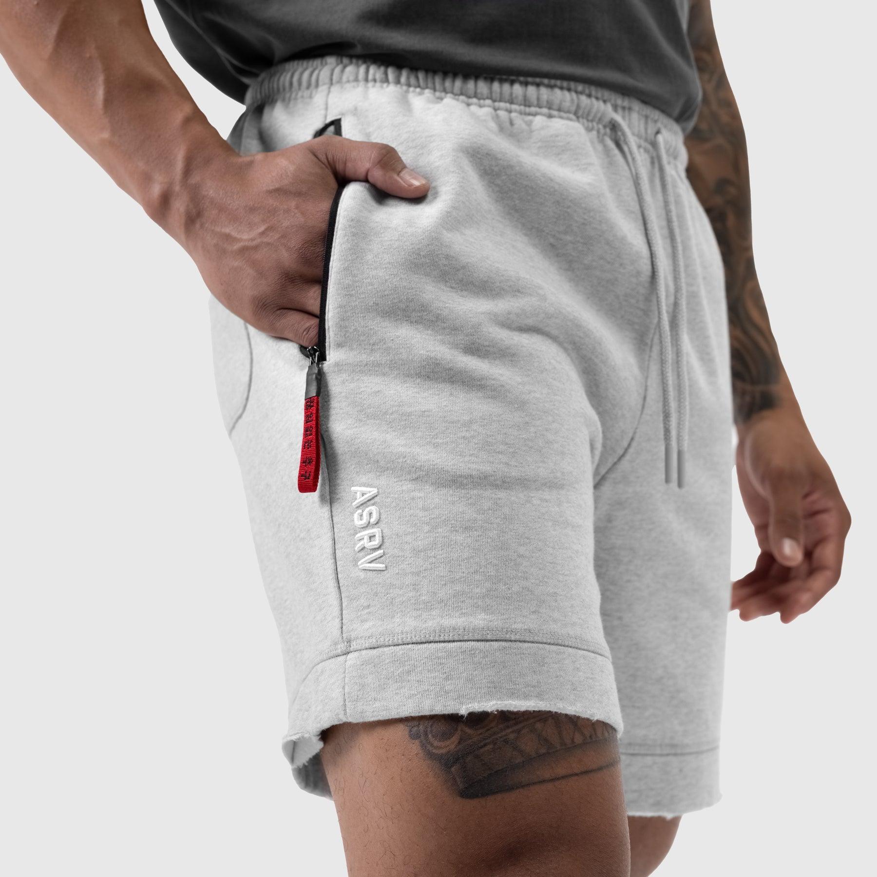 0921. Tech Essential™ Sweat Short - Heather Grey Product Image