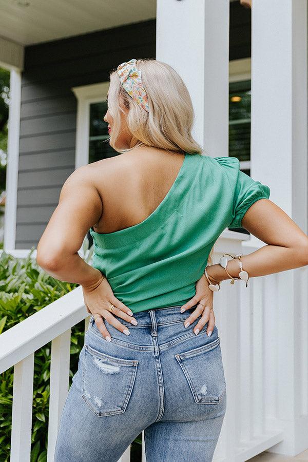 Casa On the Coast Top In Green Product Image