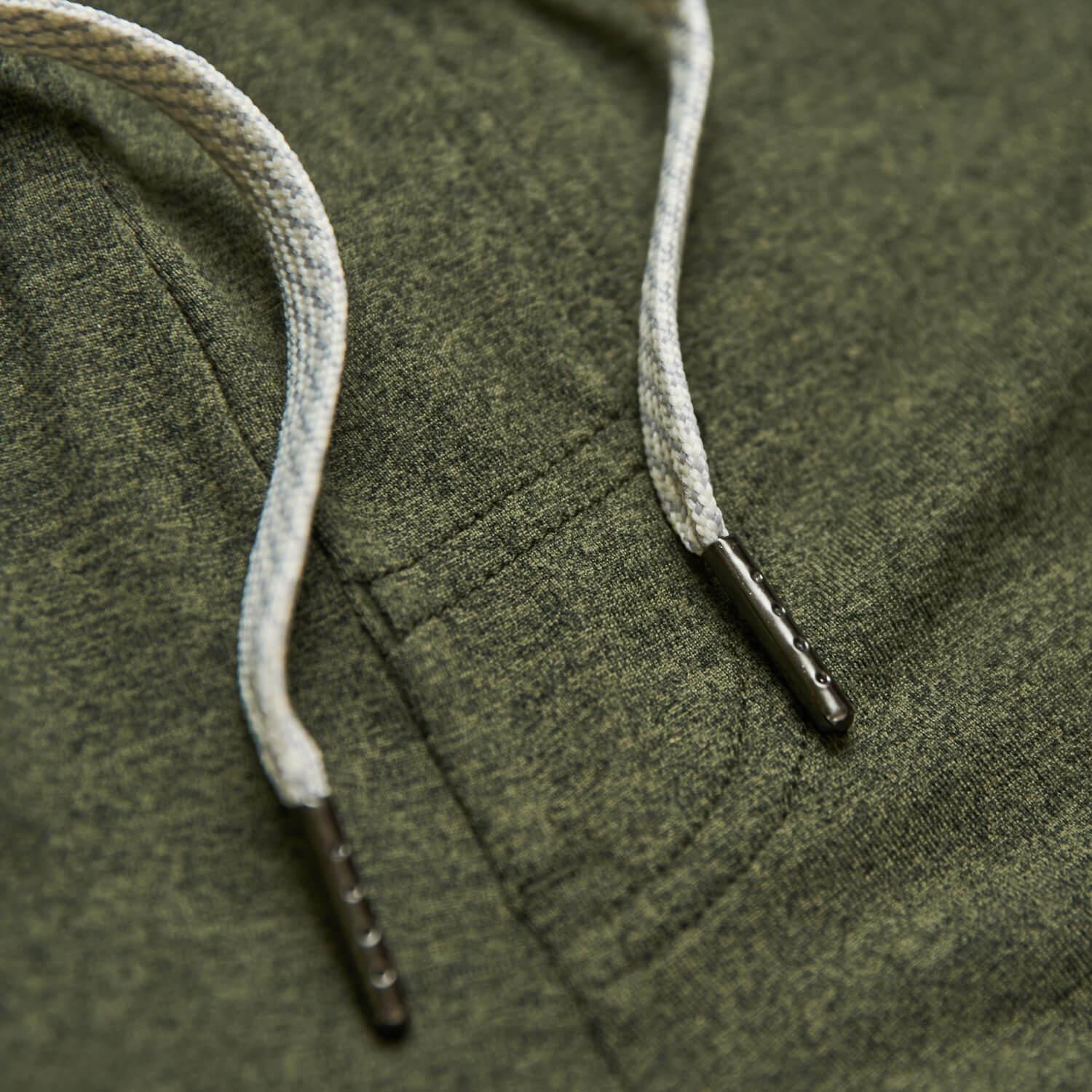 Dark Heather Military Green Active Comfort Shorts Product Image