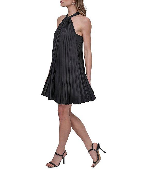 DKNY by Donna Karan Sleeveless Pleated Shift Dress Product Image