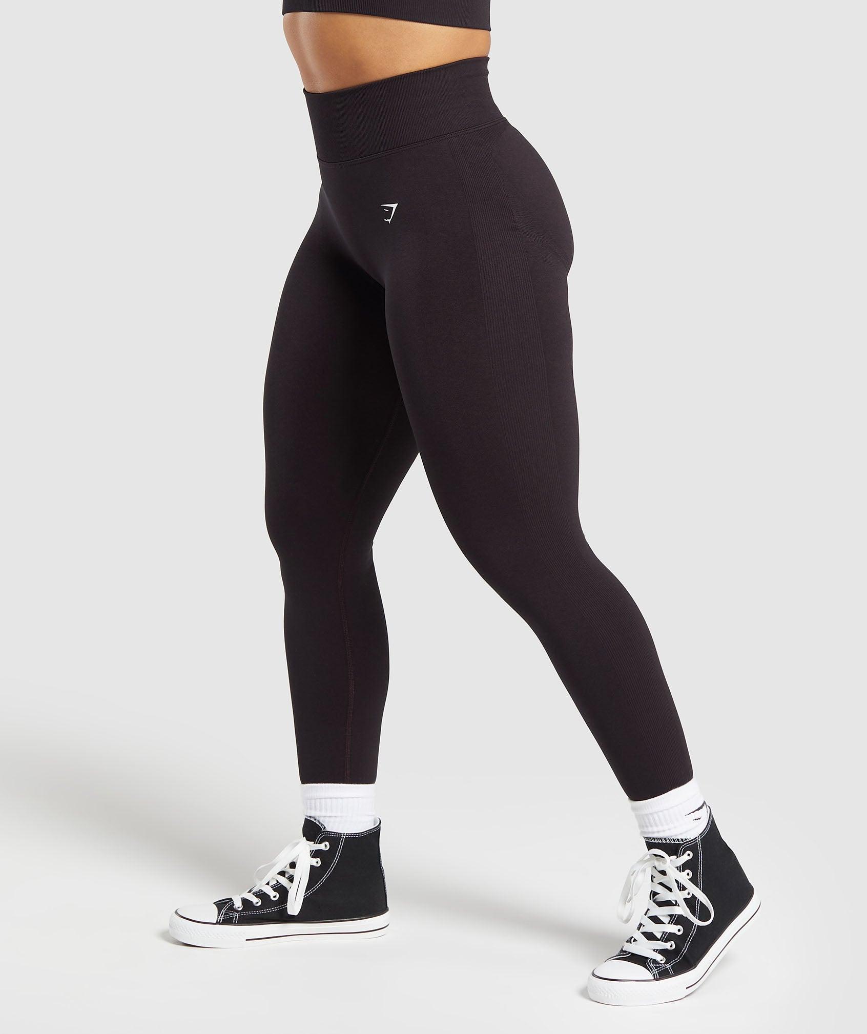 Gymshark Lift Seamless Leggings - Depth Purple/Black Marl Female Product Image