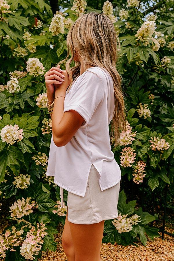 Take A Holiday Top In White Product Image