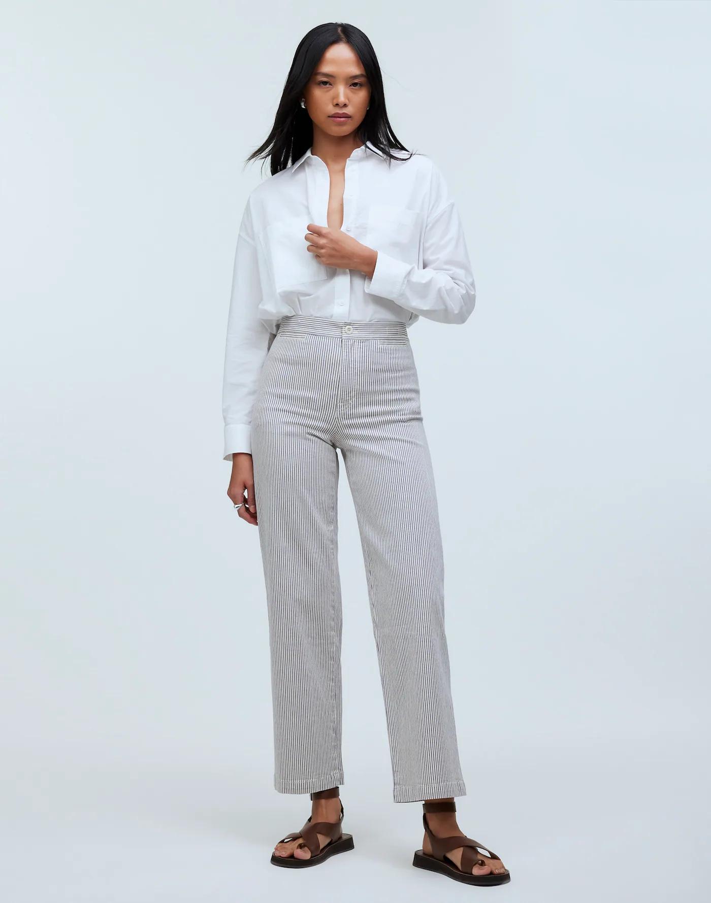 The Emmett Wide-Leg Crop Pant: Welt Pocket Edition Product Image