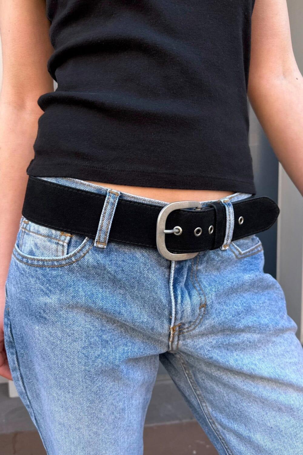 Suede Buckle Belt Product Image