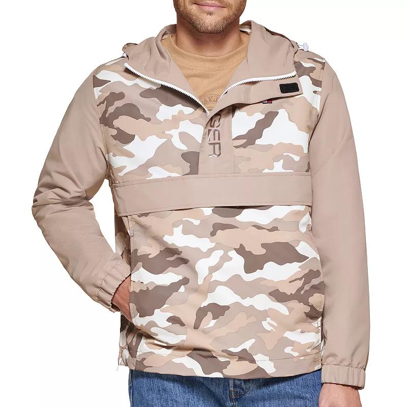 Men's Tommy Hilfiger Colorblock Popover Jacket, Size: XXL, Green Product Image