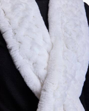 Knitted Rex Rabbit Scarf Product Image