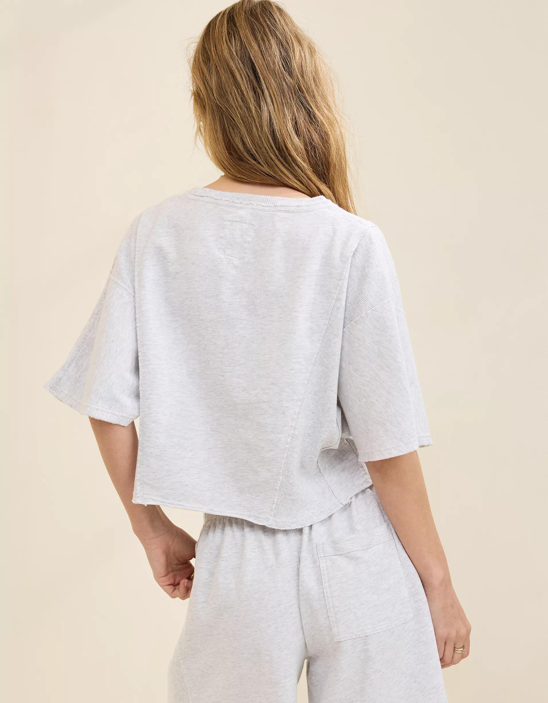 Aerie Let Loose Fleece T-Shirt Product Image