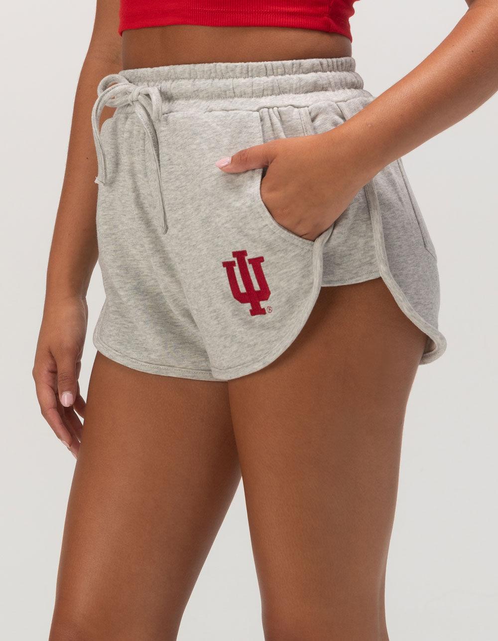 HYPE AND VICE Indiana University Womens Shorts - HEATHER GRAY Product Image
