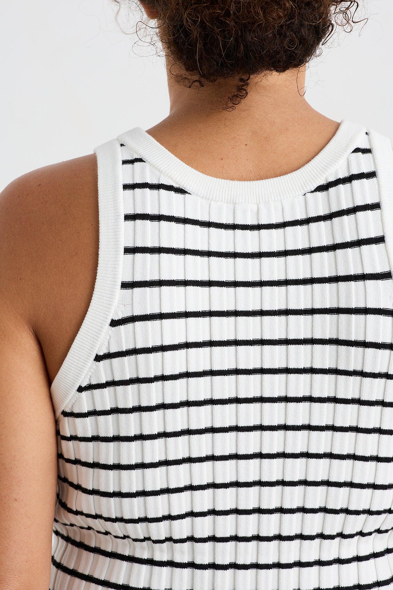 Striped Knitted Logo Tank 135 Product Image