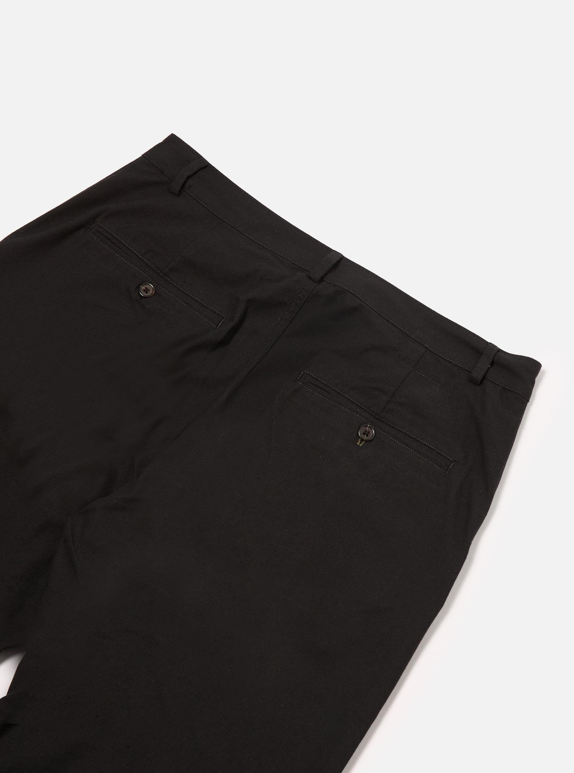Black Valencia Cotton Military Chino Product Image