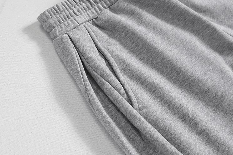 RT No. 6162 GRAY STRAIGHT WIDE BAGGY SWEATPANTS Product Image