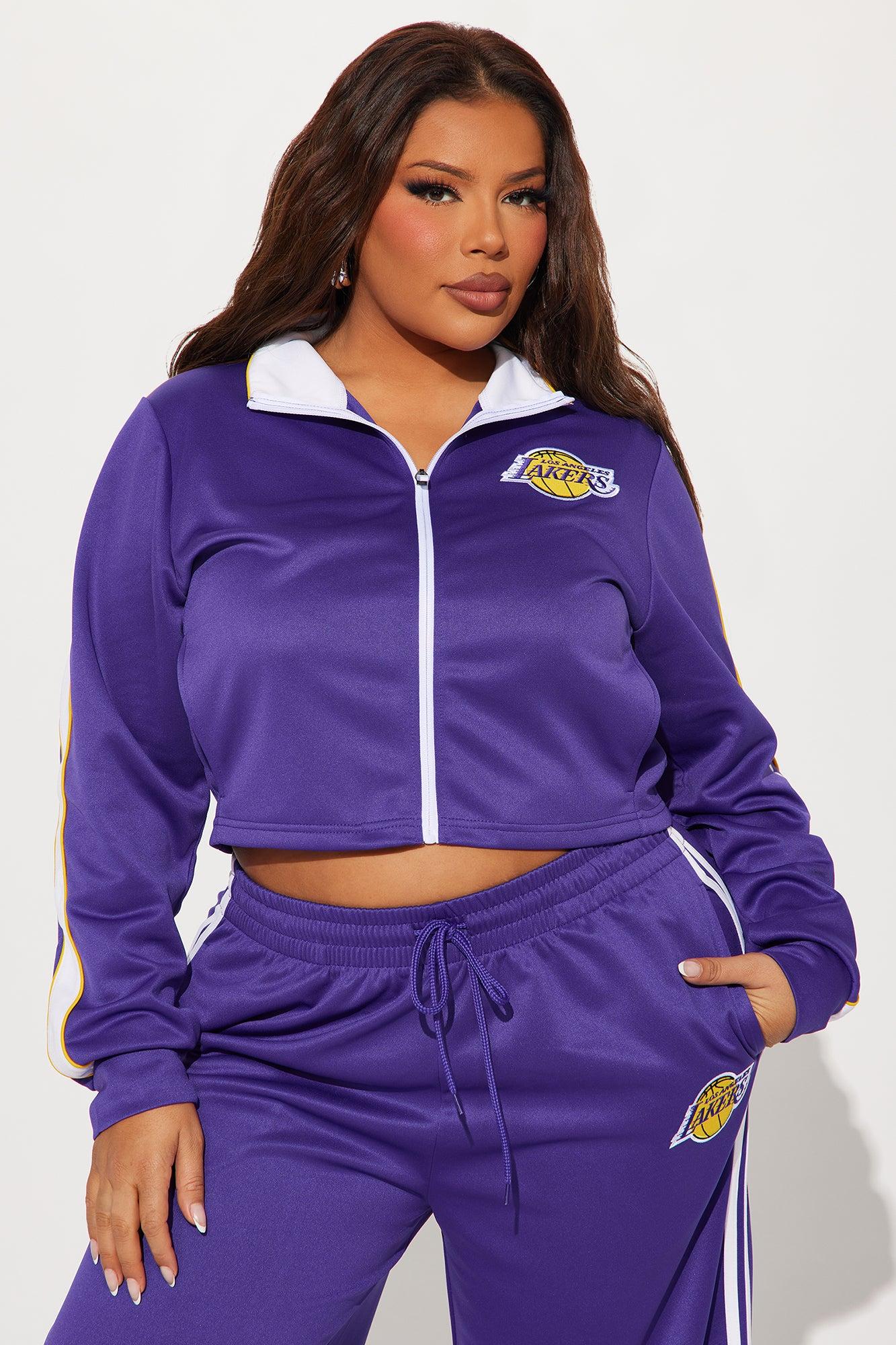 Lakers Halftime Zip Up Jacket - Purple Product Image