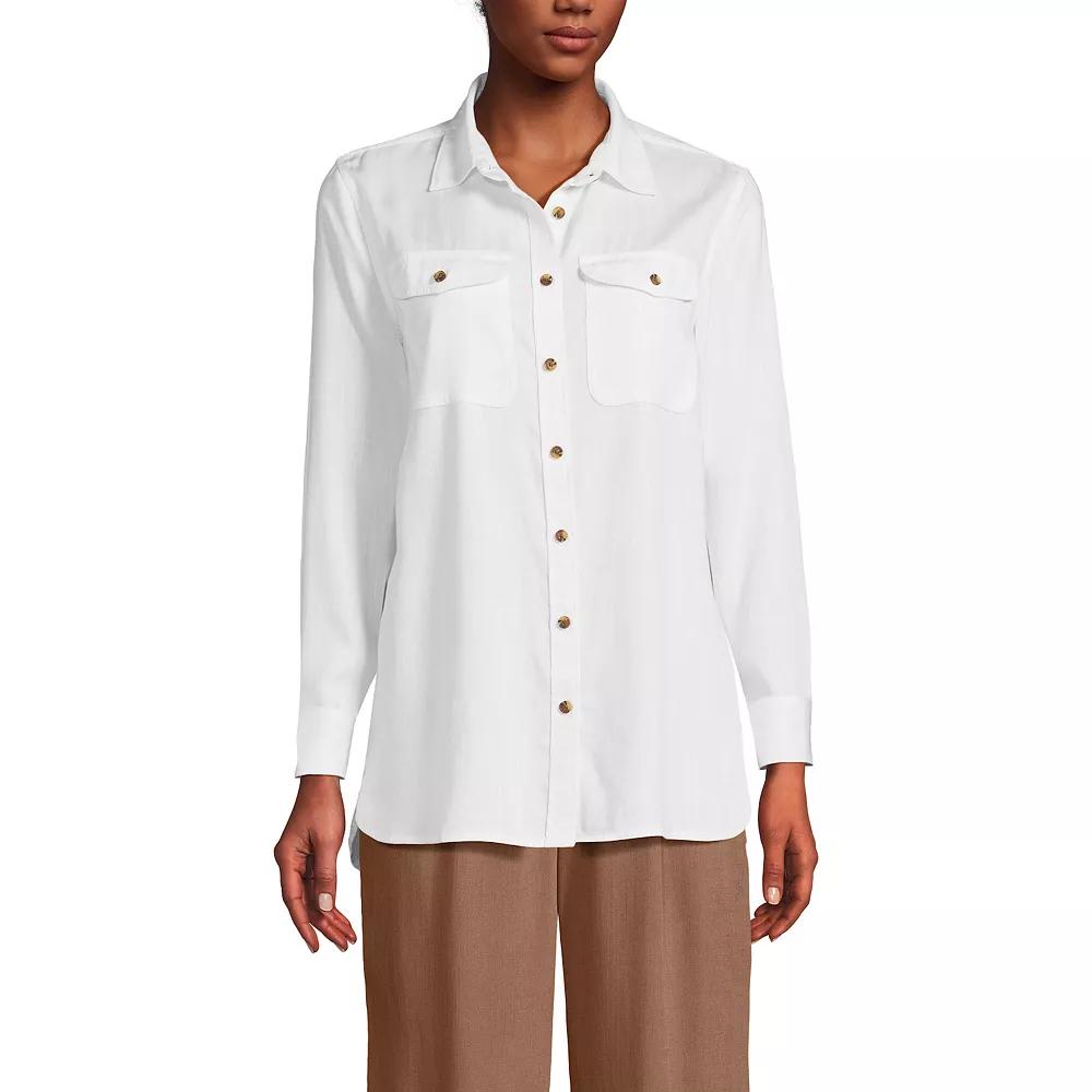 Women's Lands' End Heritage Long Sleeve Shirt,  Product Image