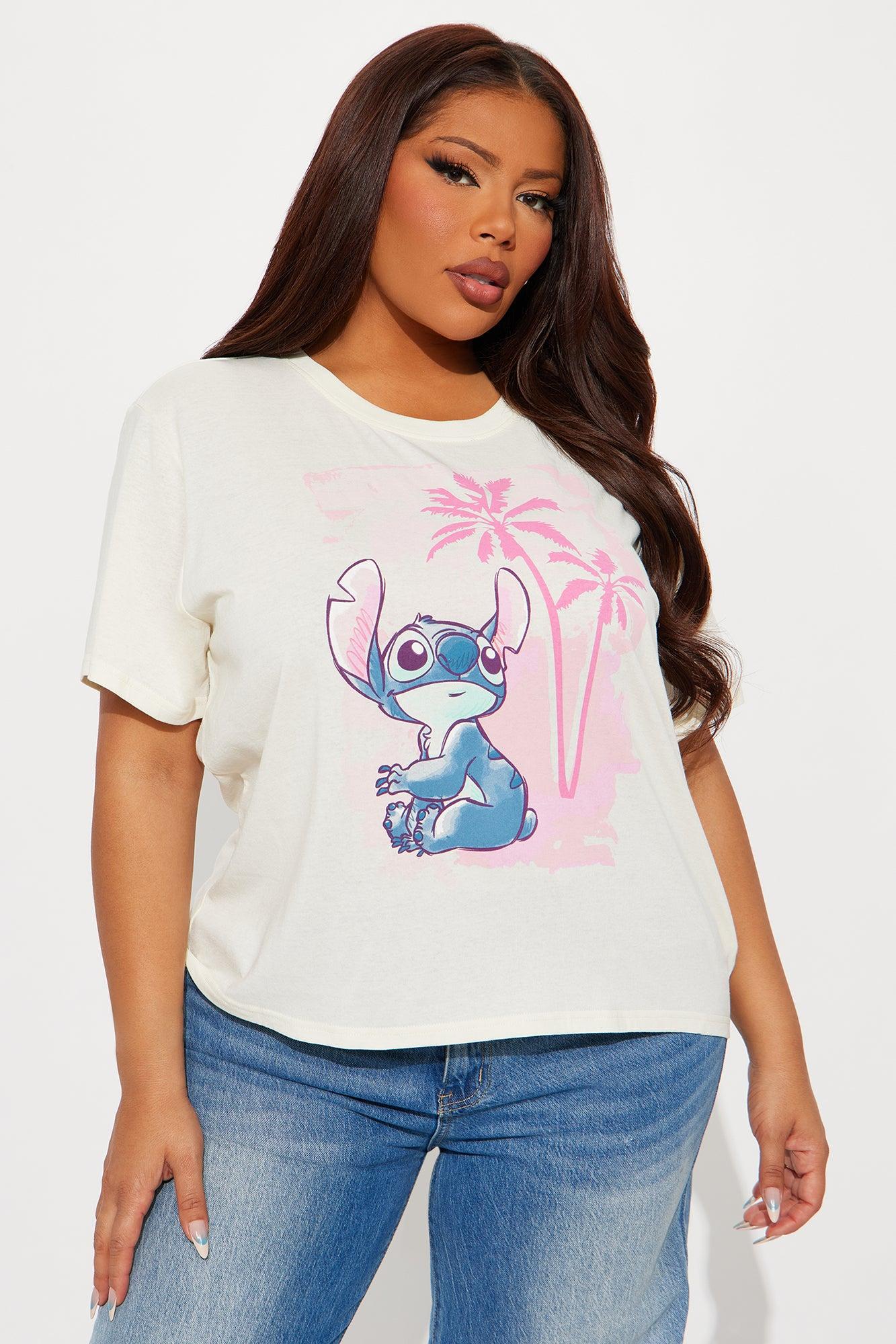 Stitch In Paradise Graphic Tee - Ivory Product Image