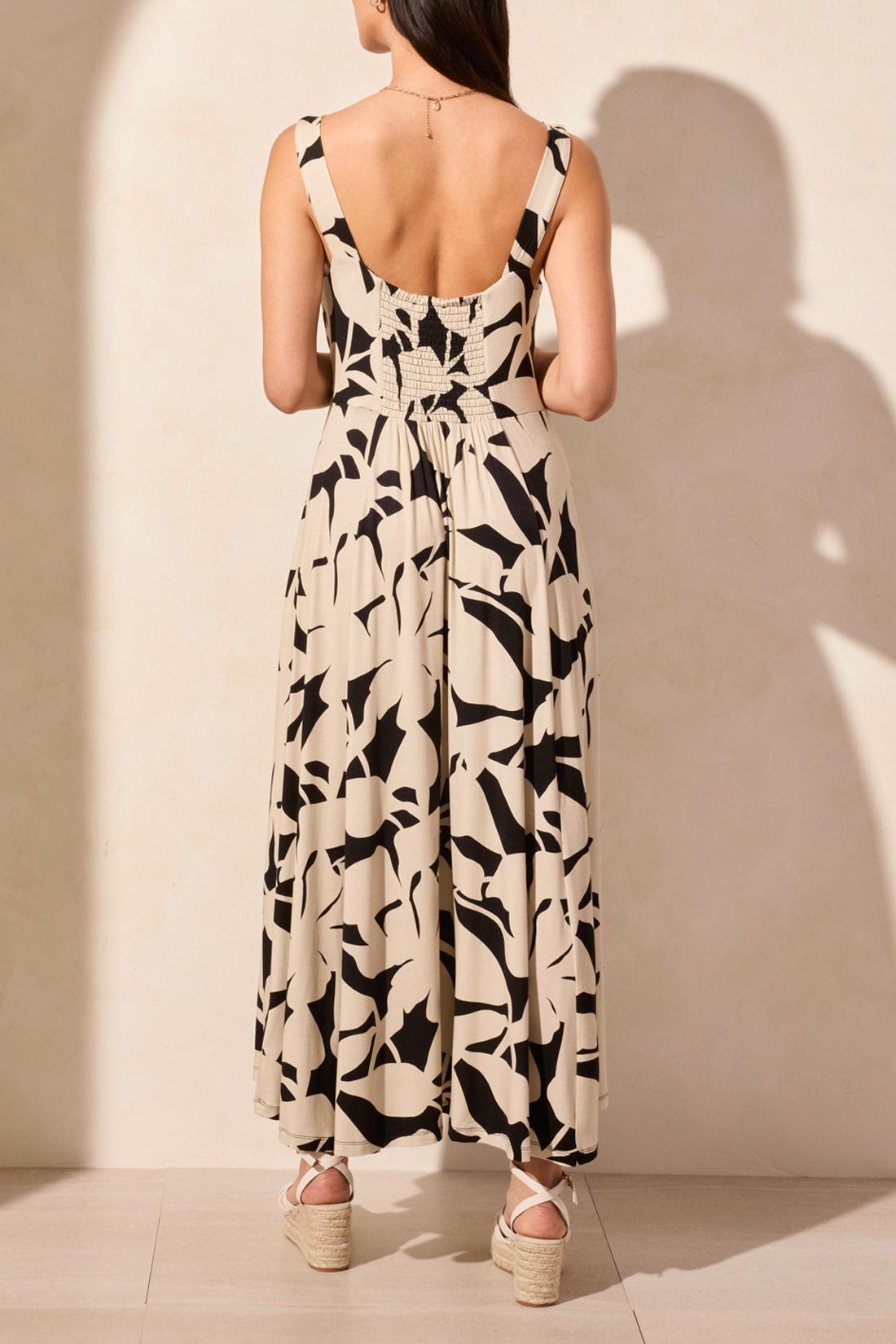Printed Sleeveless High Low Dress Product Image