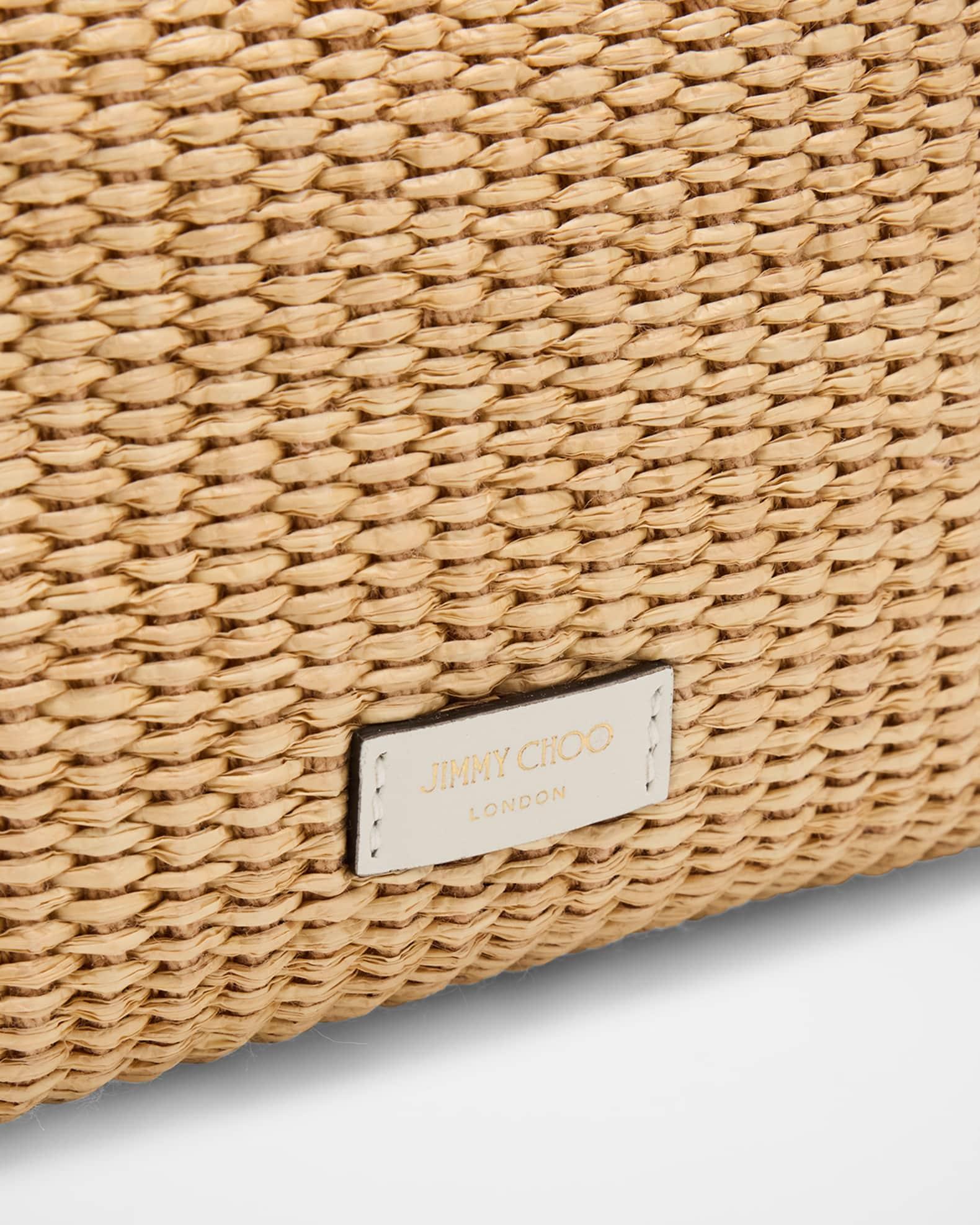 Bon Bon Drawstring Raffia Bucket Bag Product Image