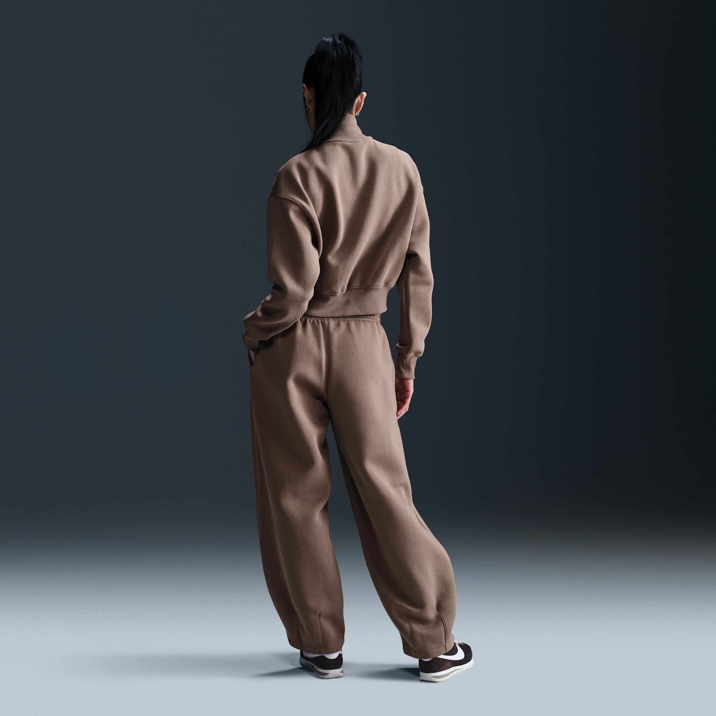 Nike Womens Nike Style Fleece Crop Quarter-Zip - Womens Product Image