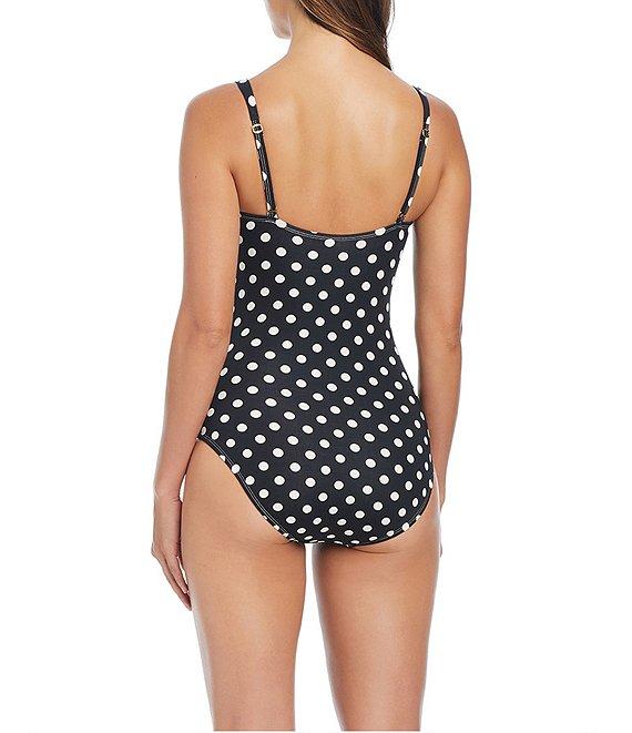 Bleu Rod Beattie Double Trouble Shirred Bandeau One Piece Swimsuit Product Image