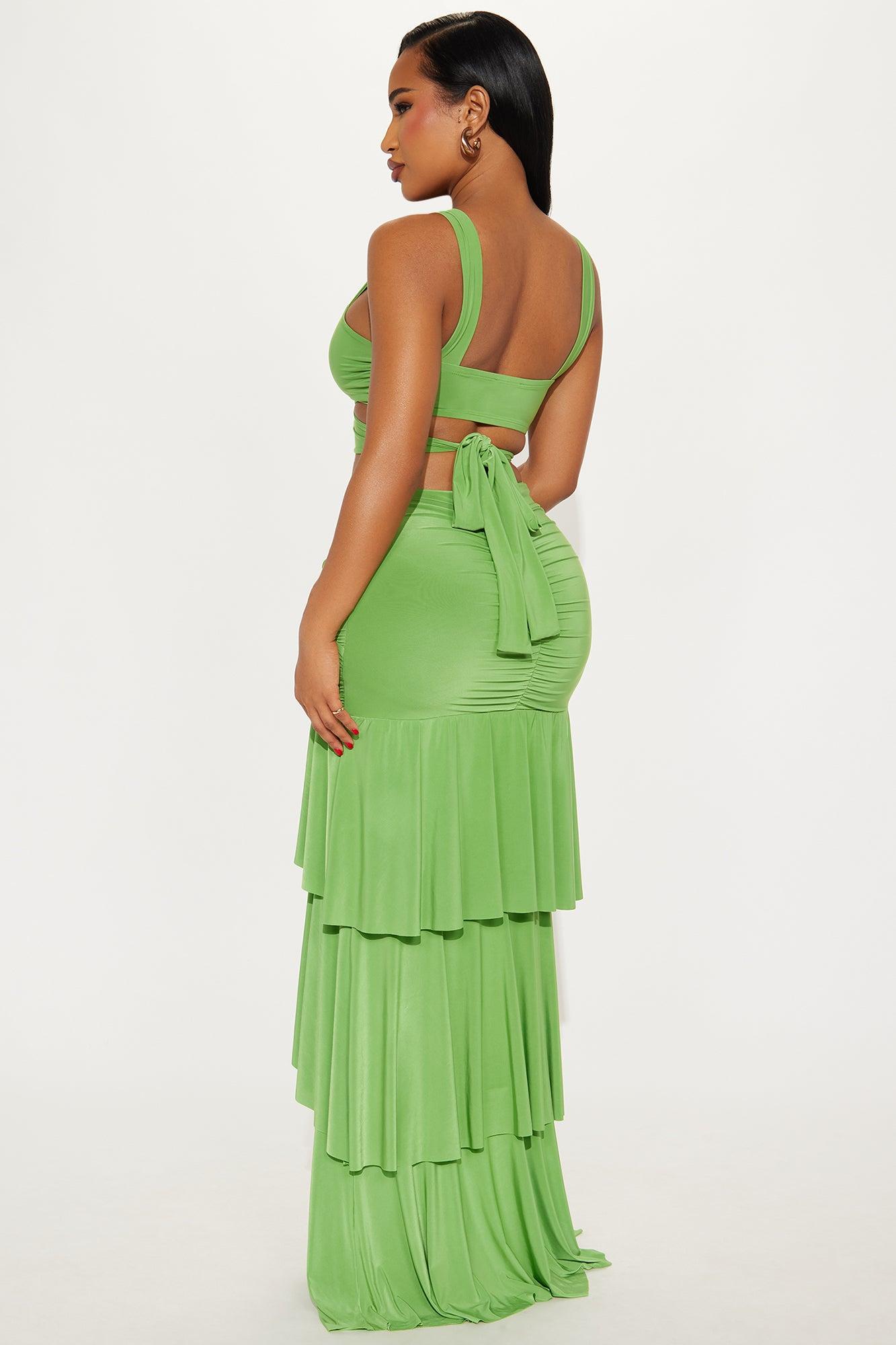 Chelsea Maxi Skirt Set - Green Product Image