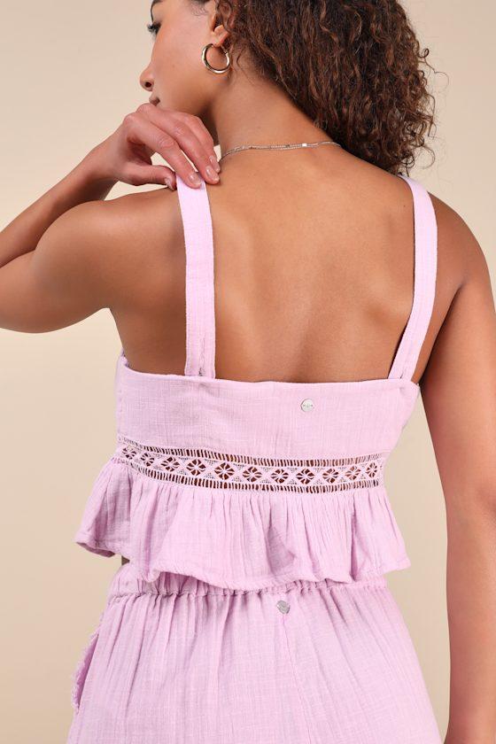 Island Time Lilac Cami Crop Top Product Image