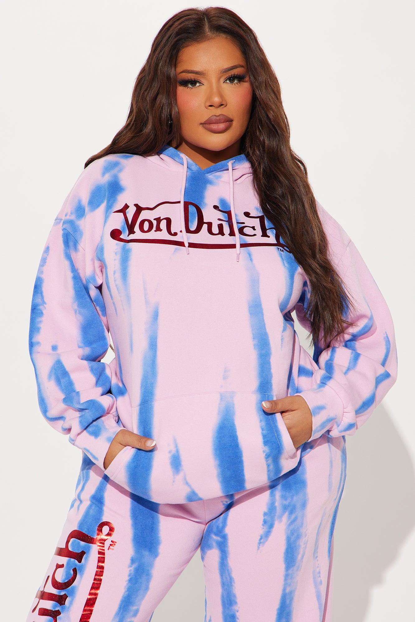 Von Dutch Tie Dye Hoodie - Purple/combo Product Image