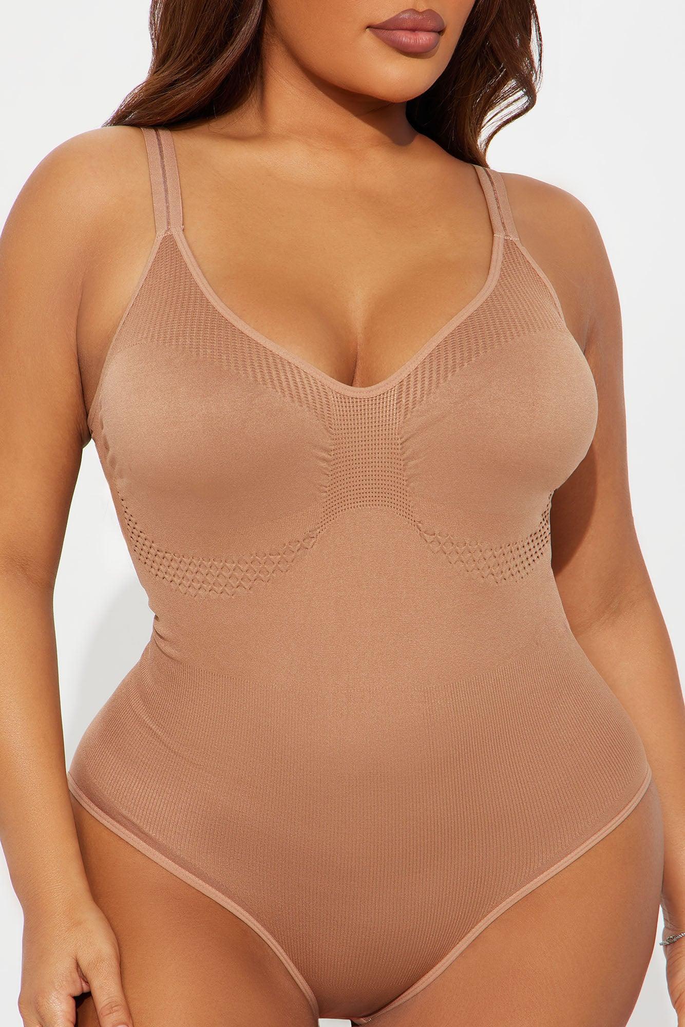 Snatched Body Shapewear Bodysuit - Tan Female Product Image