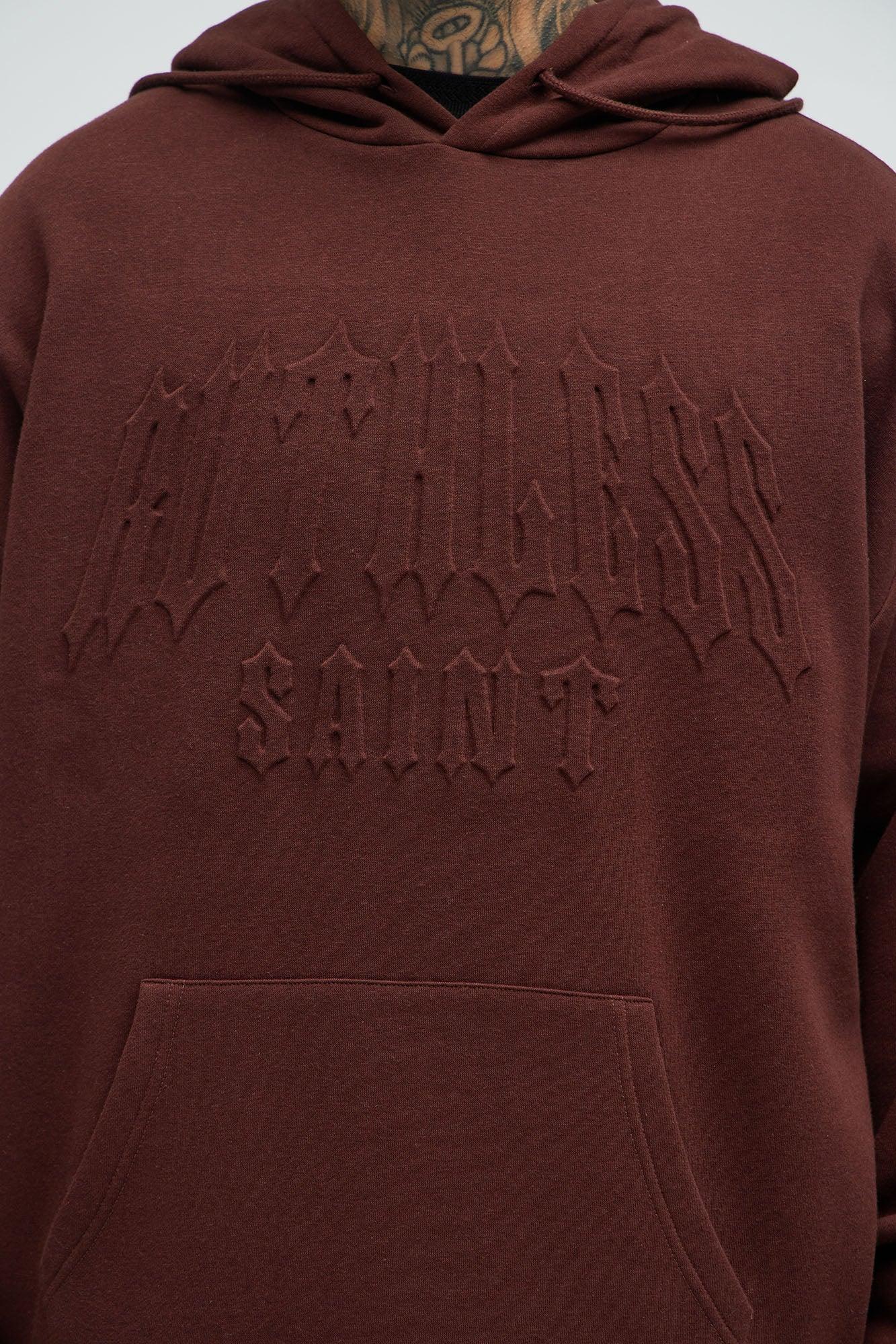 Tyson Ruthless Saints Embossed Hoodie - Burgundy Product Image
