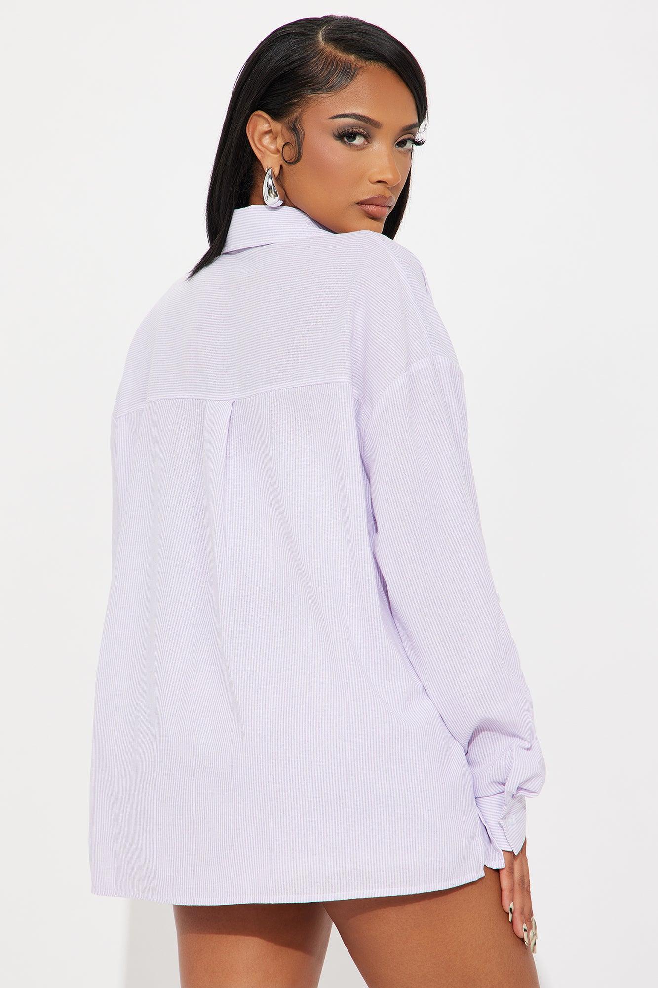 So Cute Lace Trim Boxer Short Set - Lavender Product Image