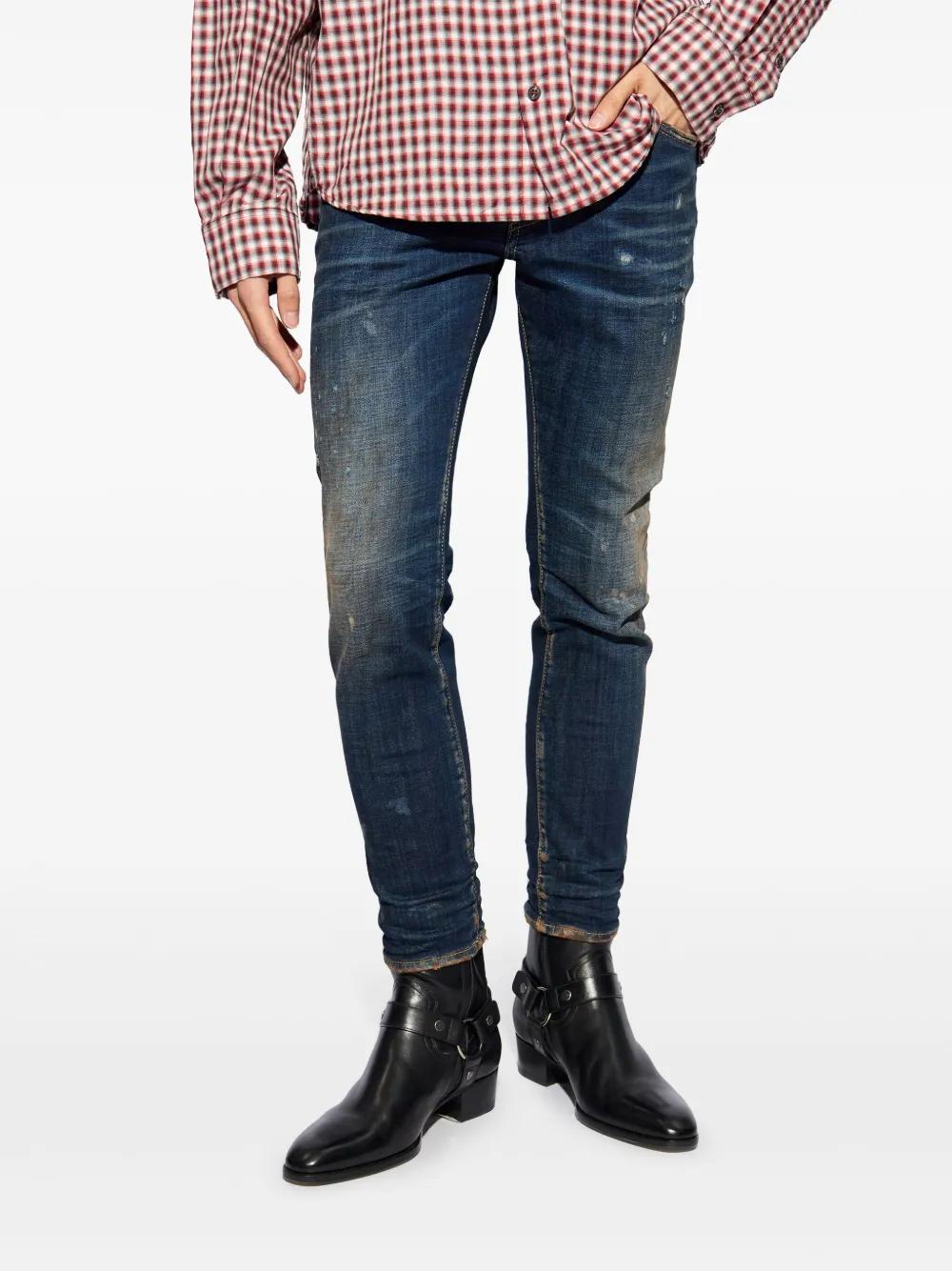 Skater distressed skinny jeans Product Image