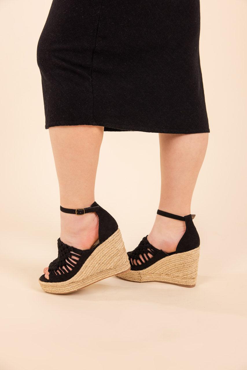 Juti Wedges in Black Product Image