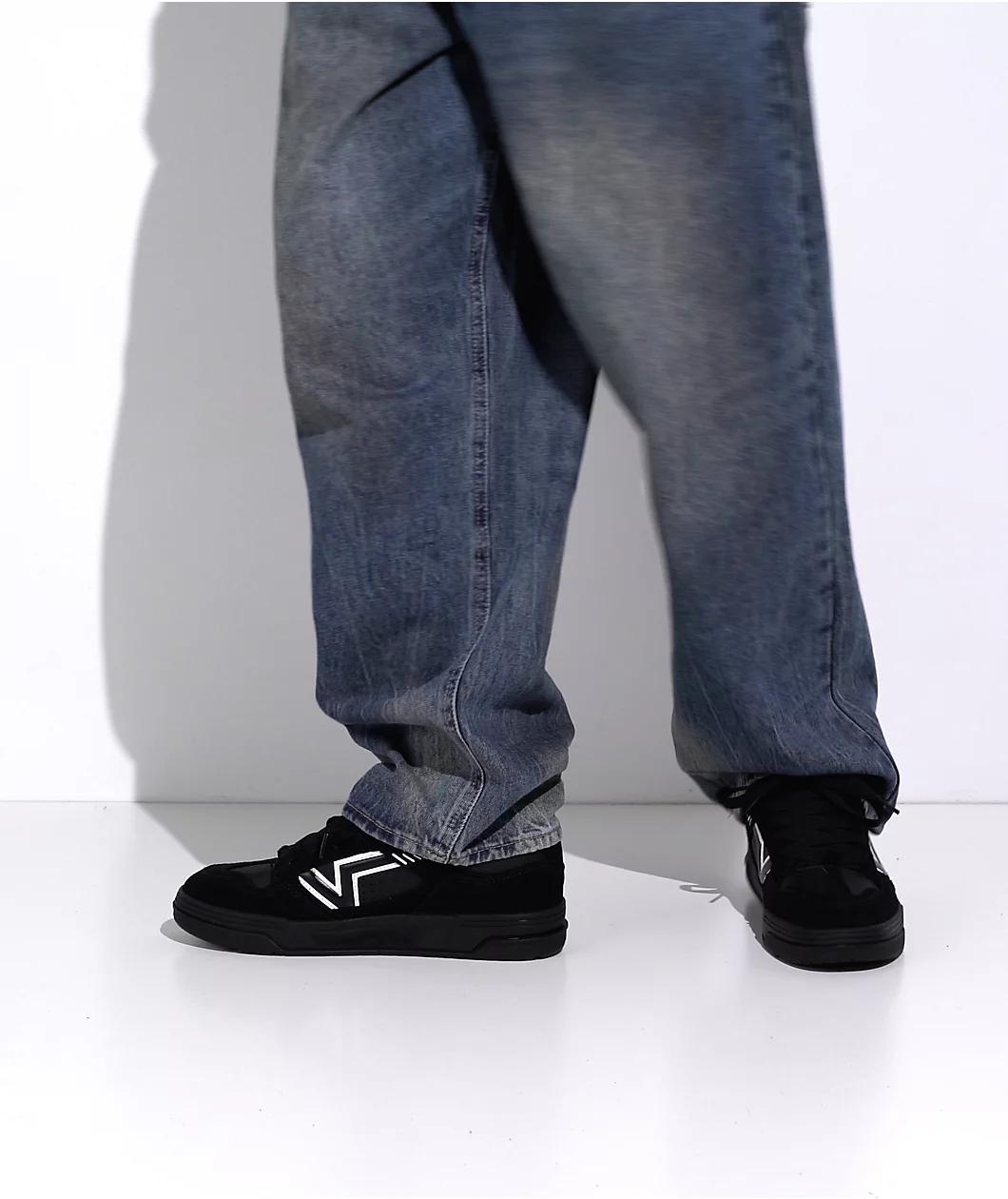 Vans Upland Black & White Skate Shoes Product Image