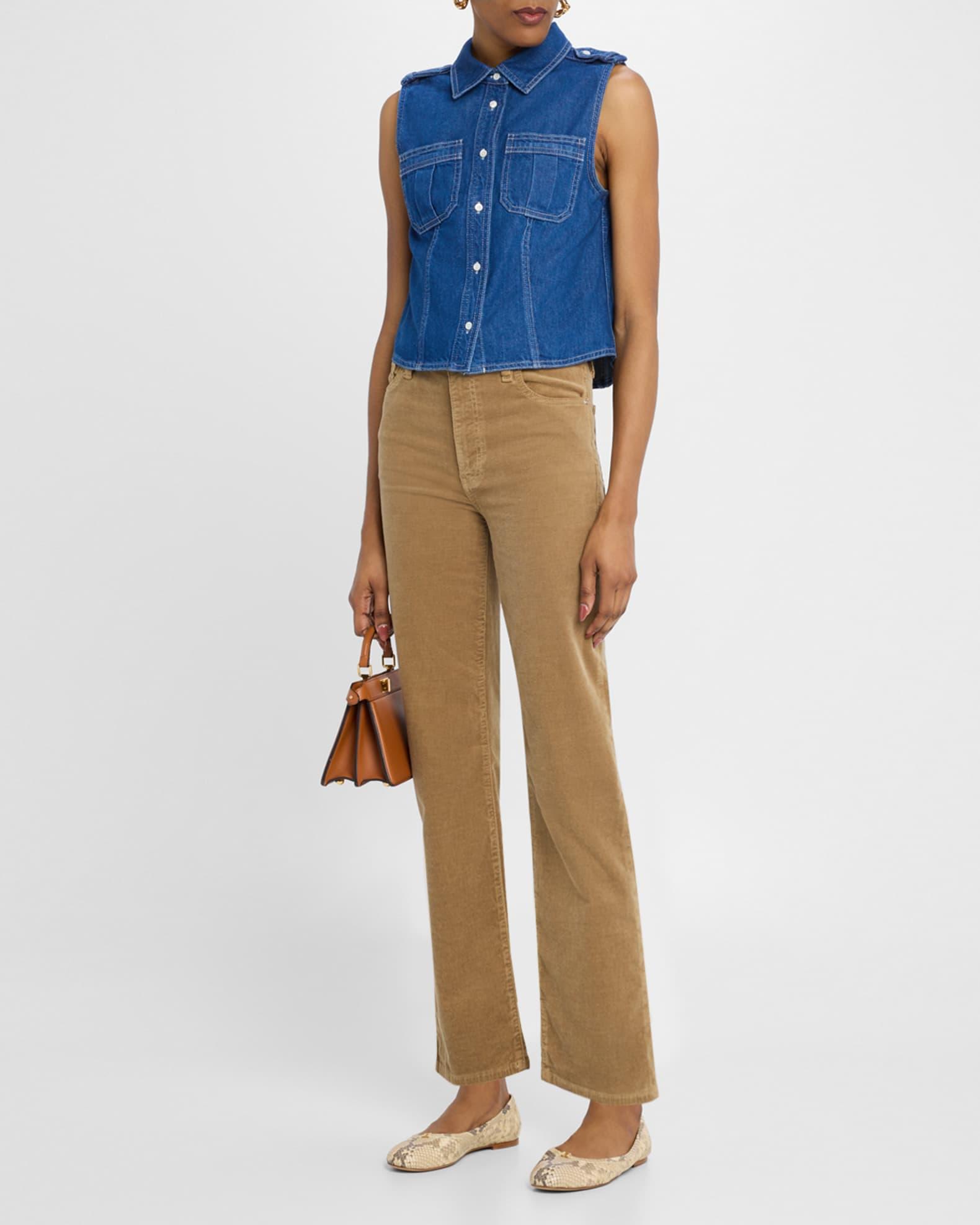 The Major Sleeveless Denim Shirt Product Image