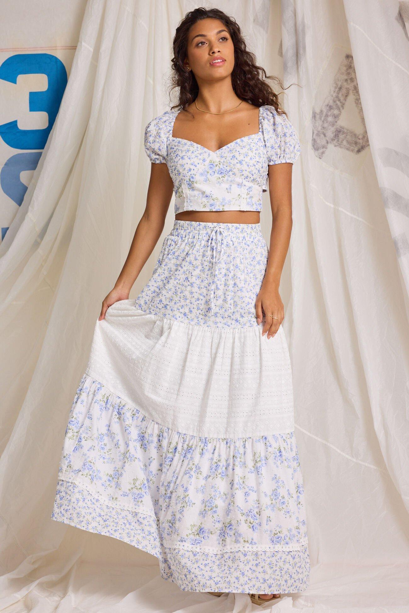 Kairo Floral Crop Top Product Image