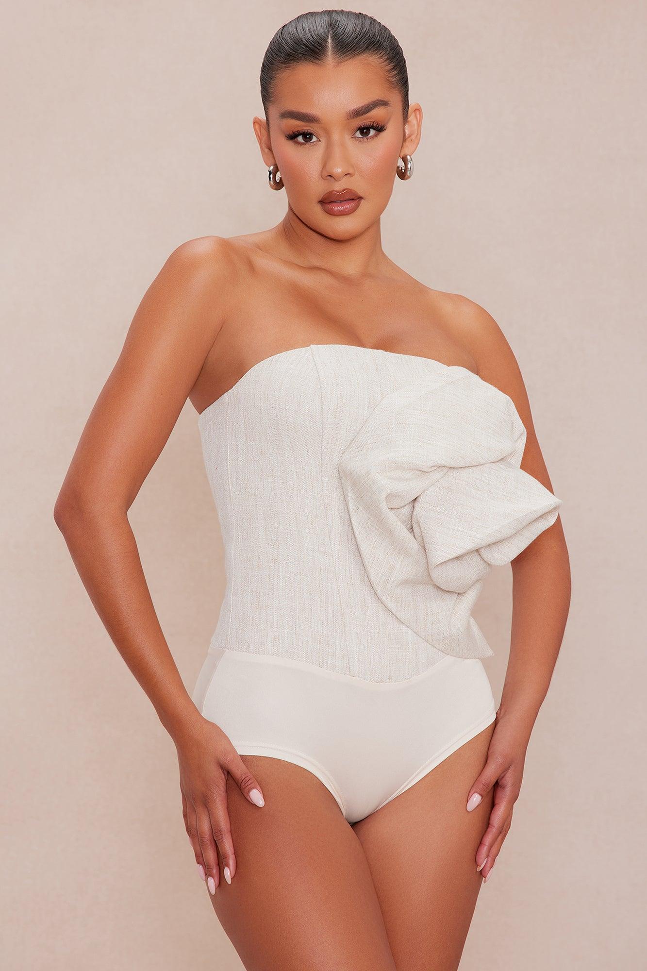 Lori Rose Bodysuit - Tan Product Image