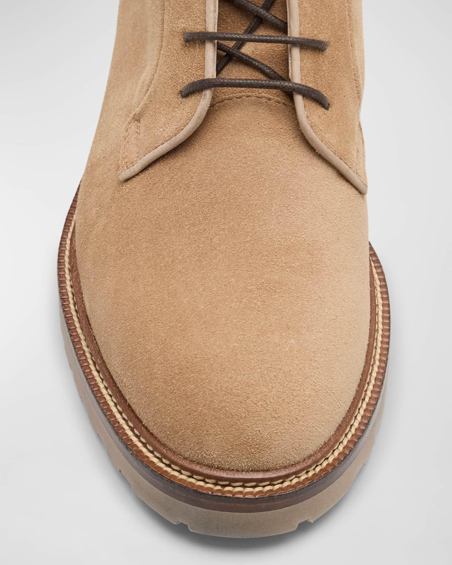 Men's Suede Lace-Up Ankle Boots Product Image