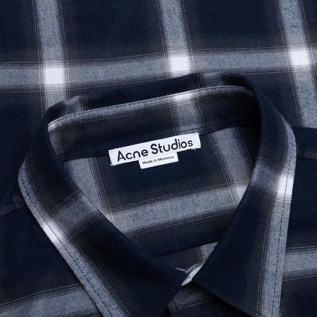 Check Button-up Shirt - Navy/Multi Male Product Image