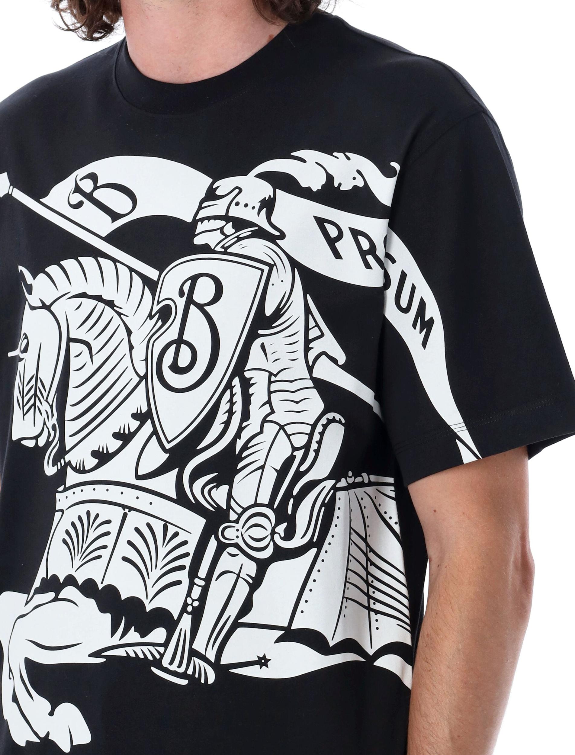 Equestrian Knight-print cotton T-shirt Product Image