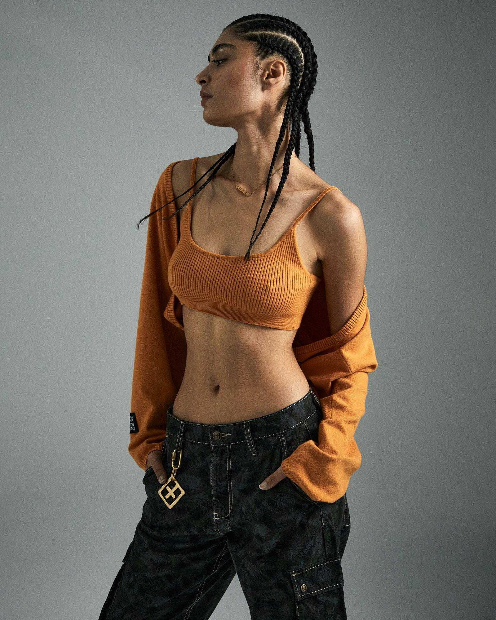 KNIT BRALETTE SATSUMA Female Product Image