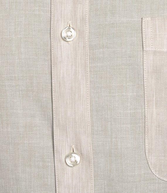 Gold Label Roundtree & Yorke Non-Iron Solid Linen Sport Shirt Product Image