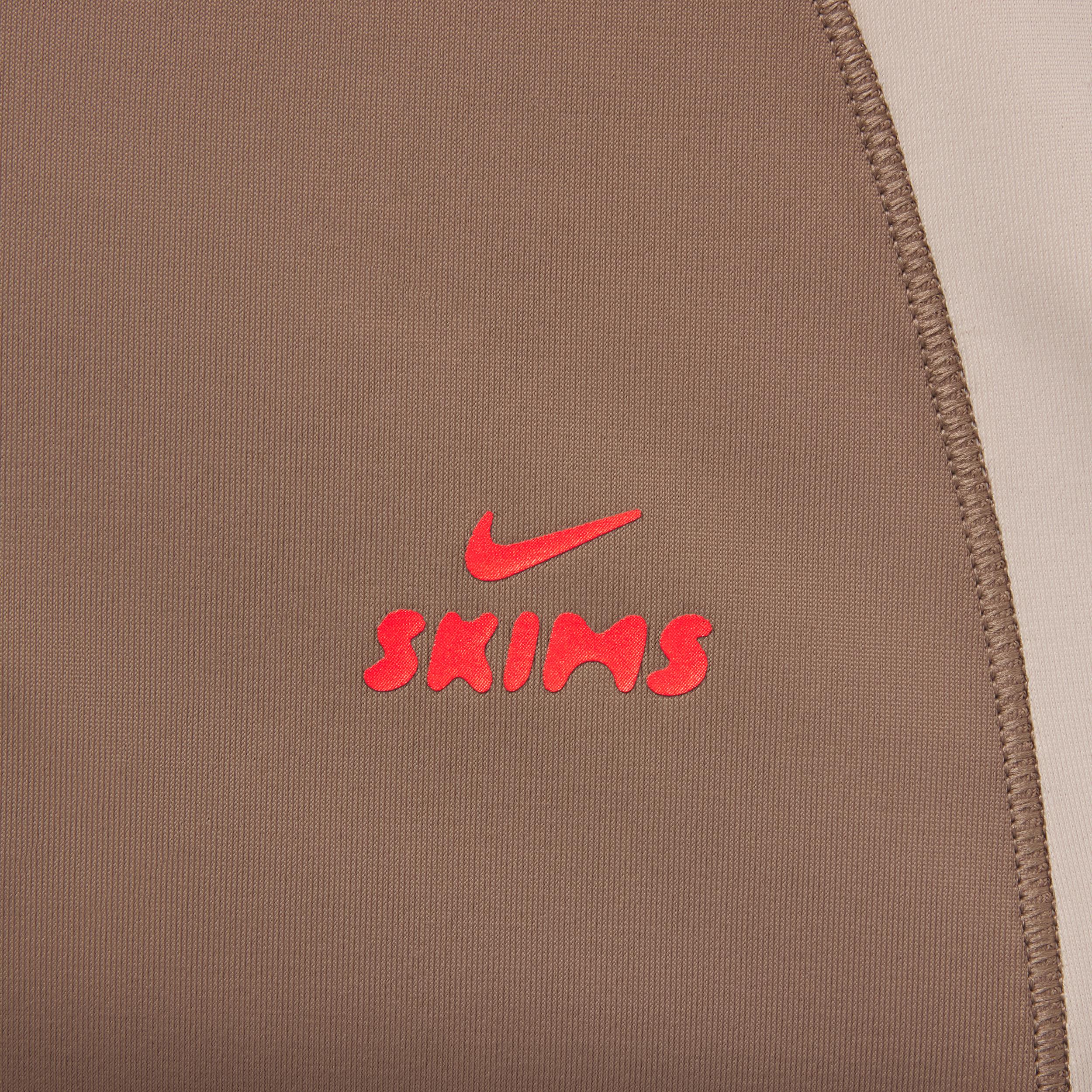 Nike Womens SKIMS Shine Front-Zip Bra | BABRA9497W-TST Product Image