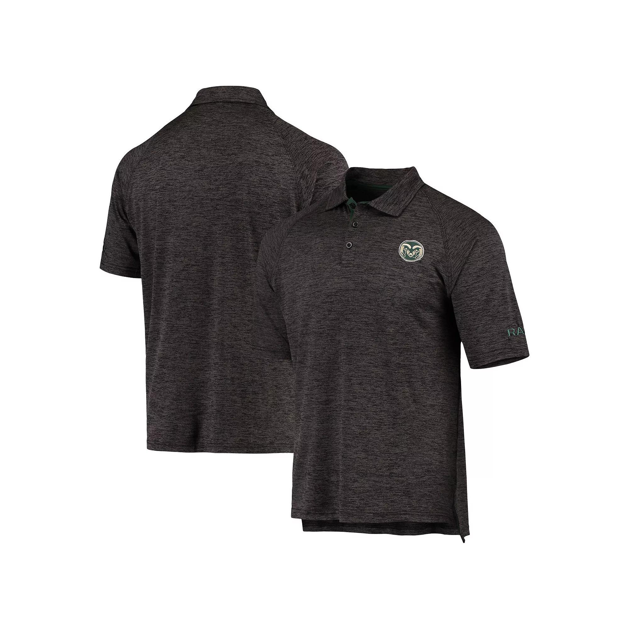 Men's Fanatics Branded Black Oregon Ducks Primary Logo Striated Polo,  Product Image