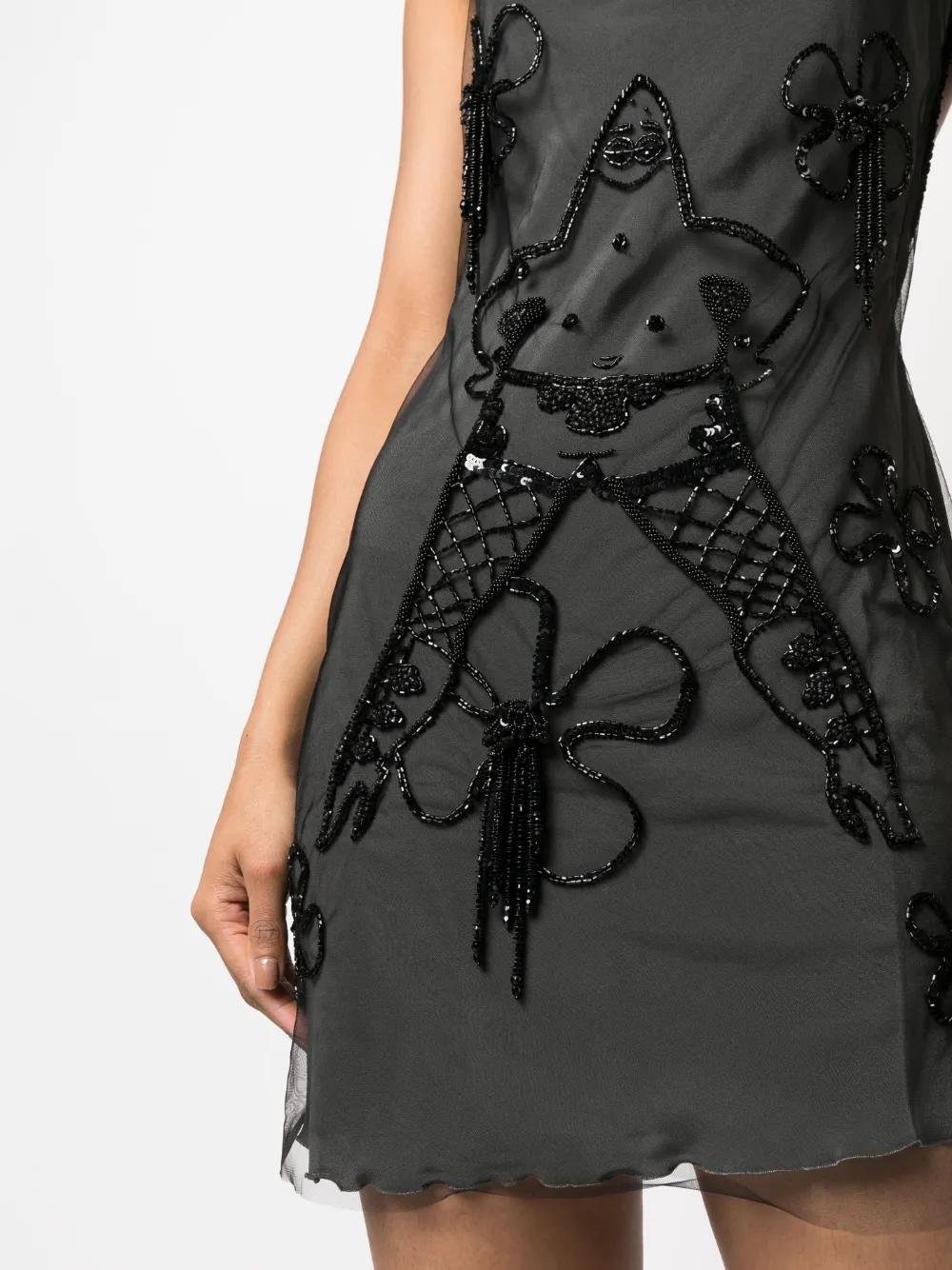 Patrick-embellished tulle mini dress Product Image