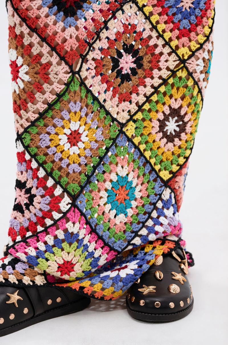 DONT LET ME GO CROCHET MAXI DRESS Product Image