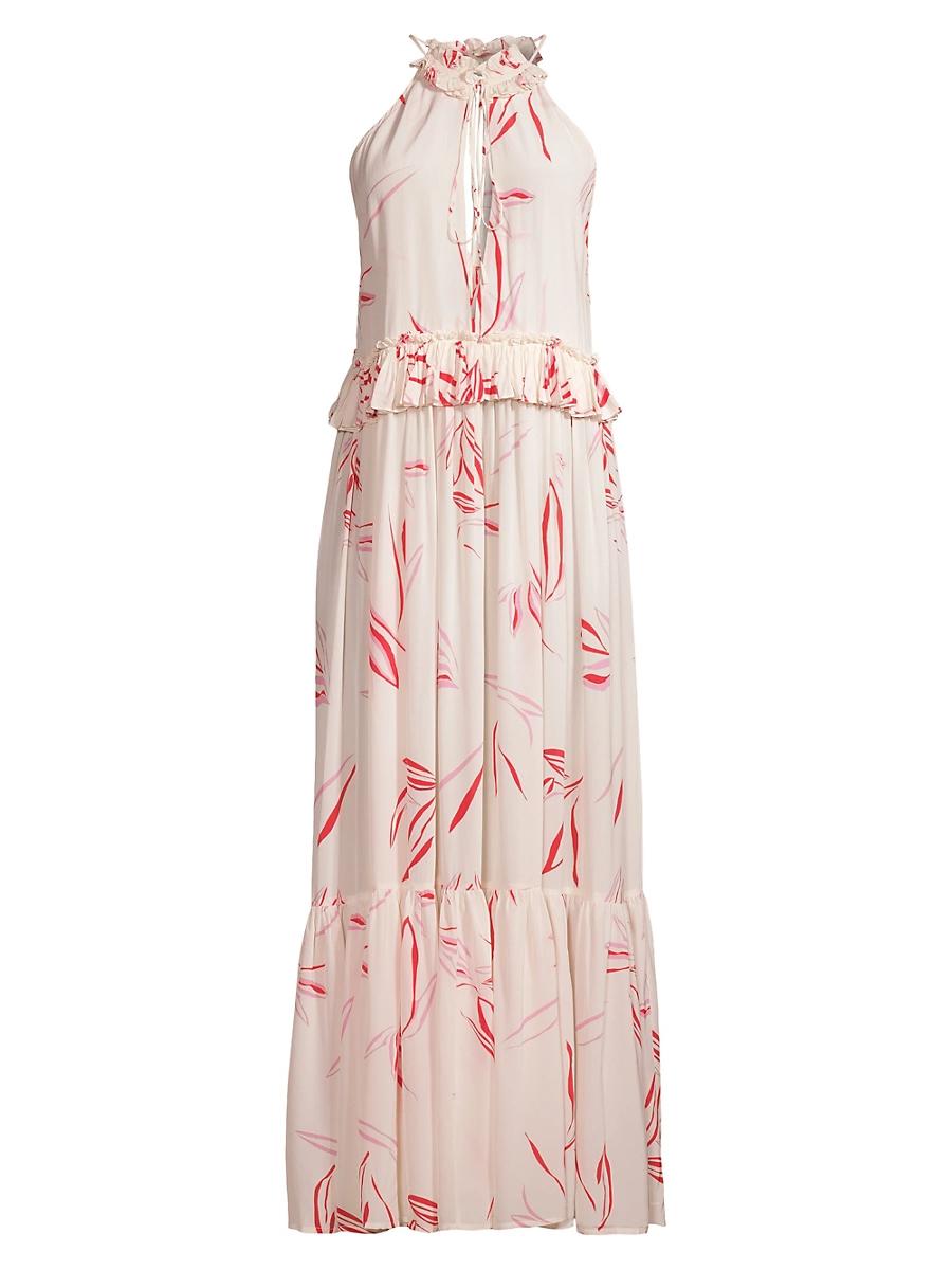 Womens Summer Reverie Alegra Keyhole Crpe De Chine Maxi Dress Product Image