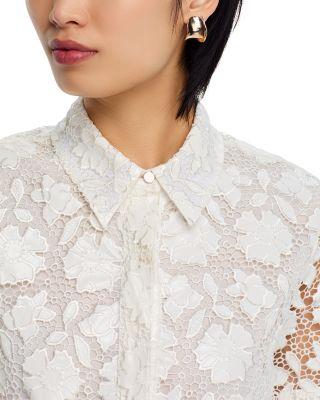 Jean Lace Midi Dress Product Image